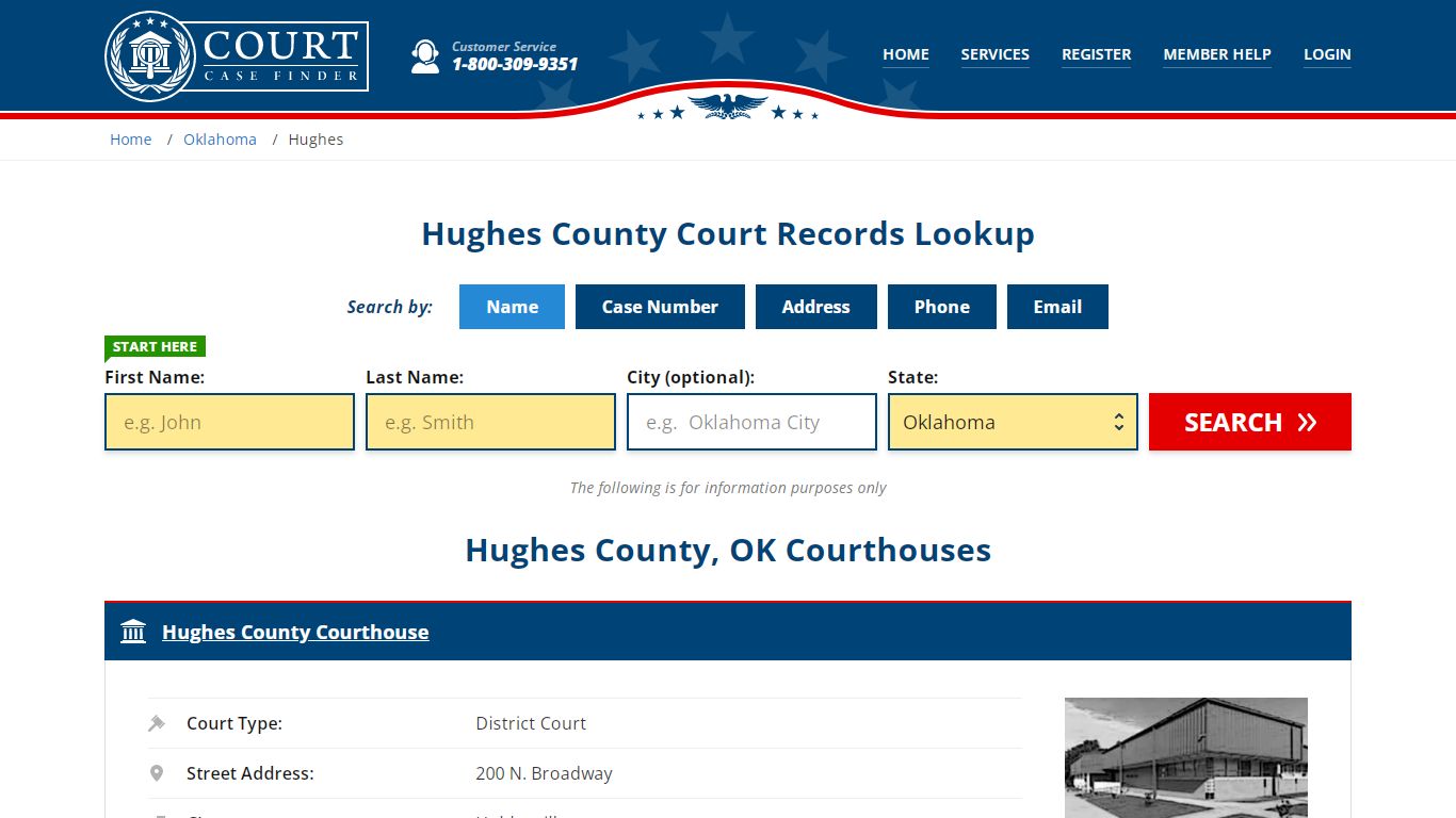 Hughes County Court Records | OK Case Lookup